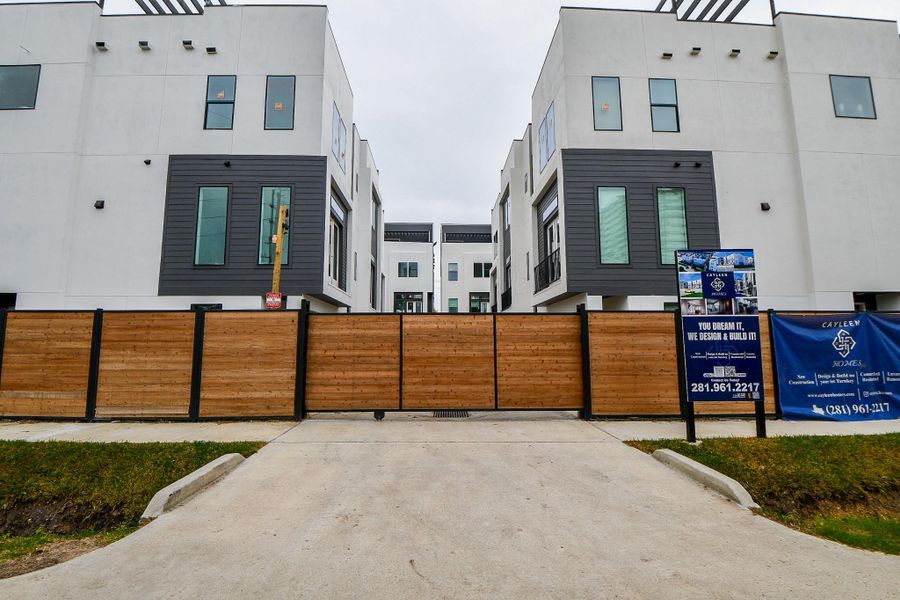 Exterior details and patio area of a home in , Houston (Image 3).