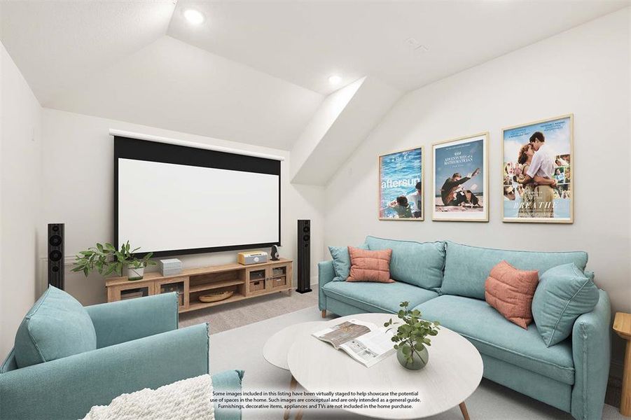 Furnished interior view inside a new home in Windsong Ranch Classic 61, Prosper (Image 11).