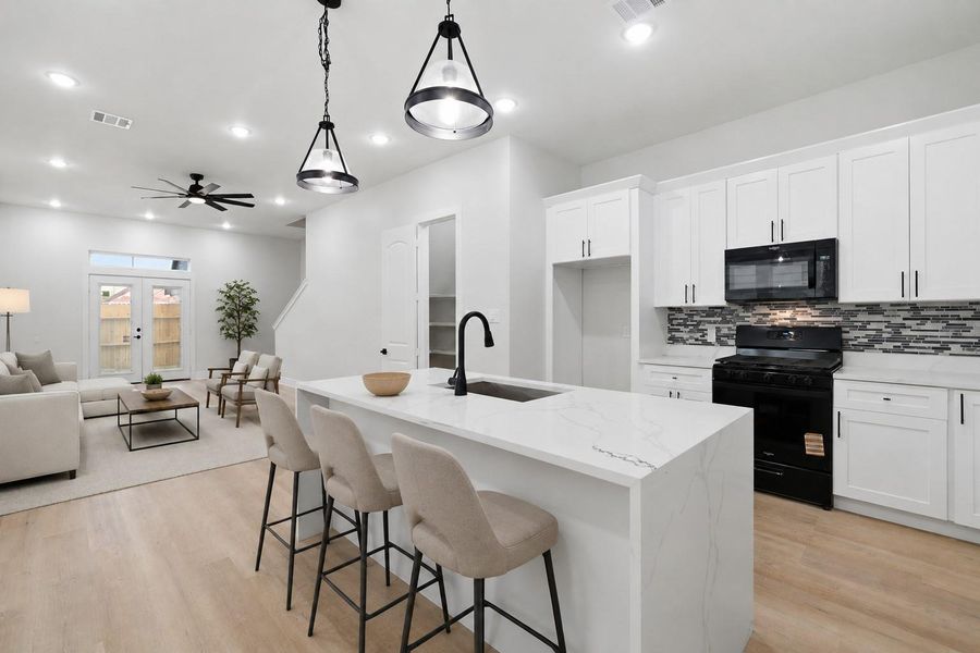 Kitchen area open to dining / living room ***virtually staged*** Kitchen area open to dining / living room ***virtually staged***
