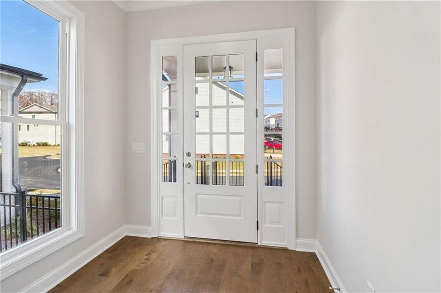 Spacious, unfurnished interior of a new home in Brackley Single Family, Cumming (Image 24). Spacious, unfurnished interior of a new home in Brackley Single Family, Cumming (Image 24).