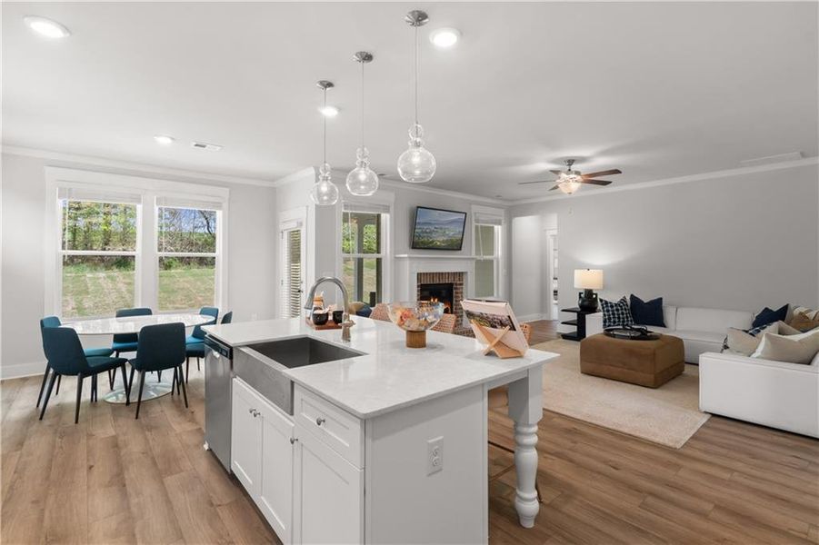 Furnished interior view inside a new home in Brush Arbor, McDonough (Image 28).