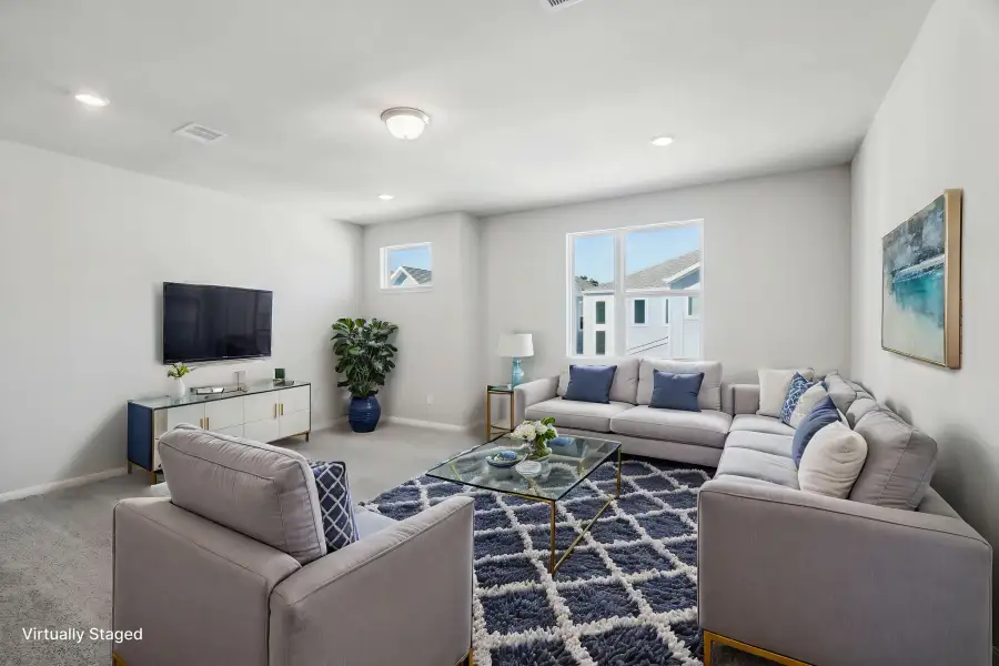Furnished interior view inside a new home in Bridge Creek Village - Luxe Series, Cypress (Image 7).