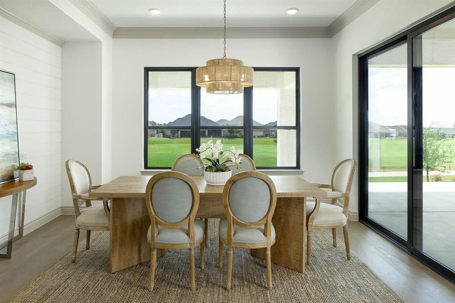 Furnished interior view inside a new home in Robson Ranch Texas, Denton (Image 17). Furnished interior view inside a new home in Robson Ranch Texas, Denton (Image 17).