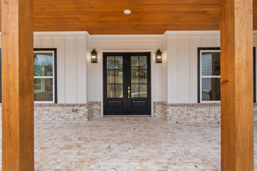 Exterior details and patio area of a home in , Social Circle (Image 32).