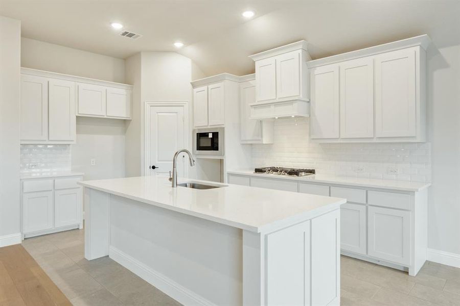Furnished interior view inside a new home in Painted Tree Woodland District 50, McKinney (Image 13). Furnished interior view inside a new home in Painted Tree Woodland District 50, McKinney (Image 13).