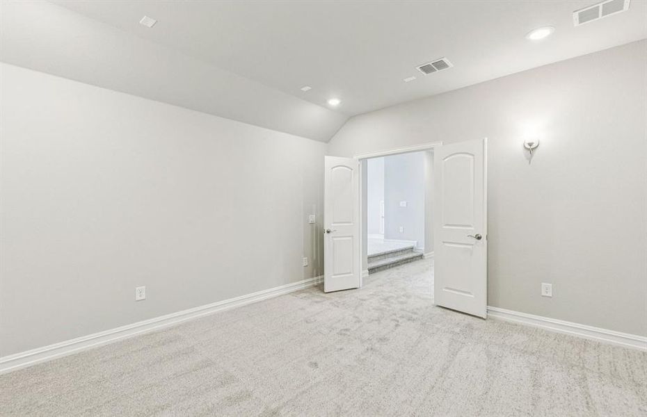 Media room on second level