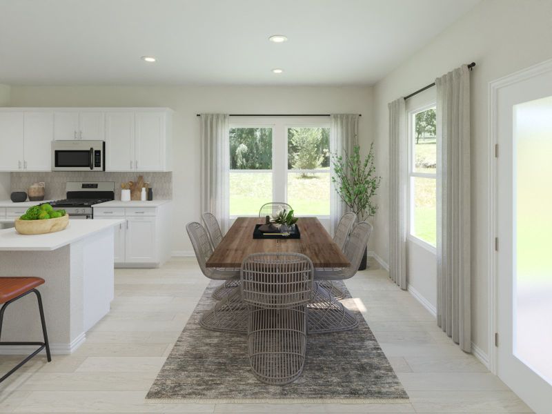 Furnished interior view inside a new home in Parks at Foster Crossing - Premier Series, Anna (Image 3).