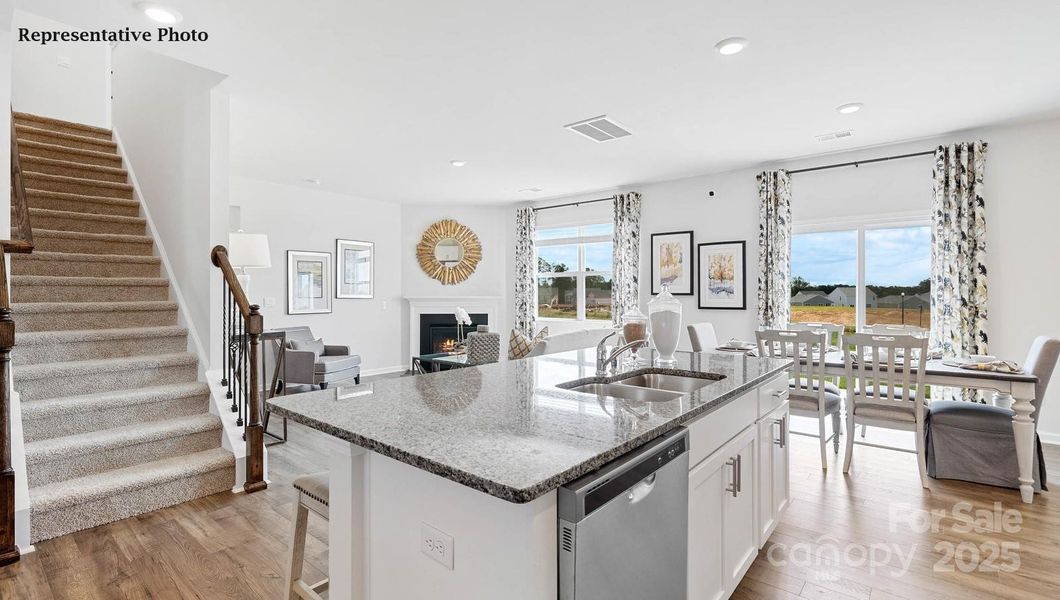 Furnished interior view inside a new home in Sonoma Hills, Charlotte (Image 5).
