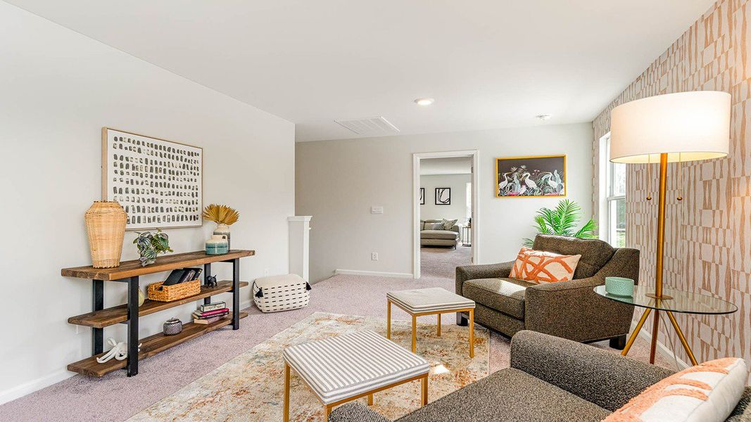 Furnished interior view inside a new home in Livingston Woods, Irmo (Image 26).