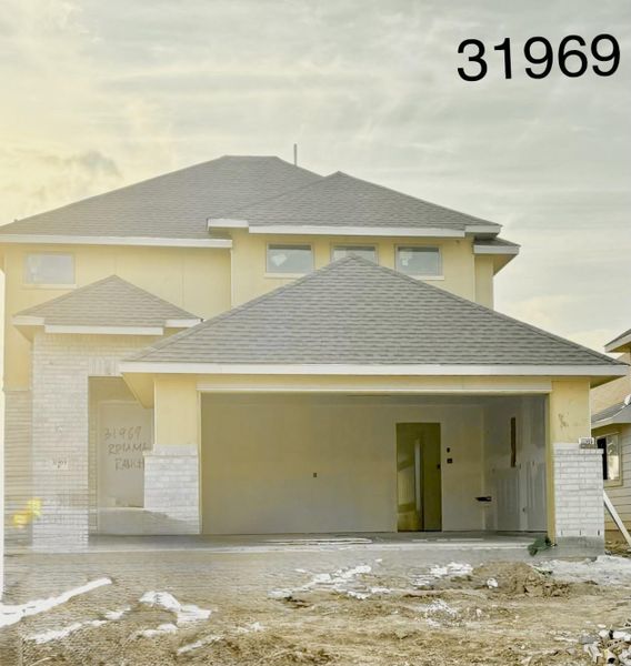 In-progress construction of a new home in The Meadows at Imperial Oaks, Spring, TX (Image 8).