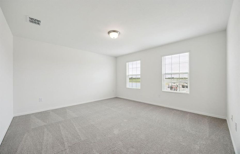 Spacious game room on second level