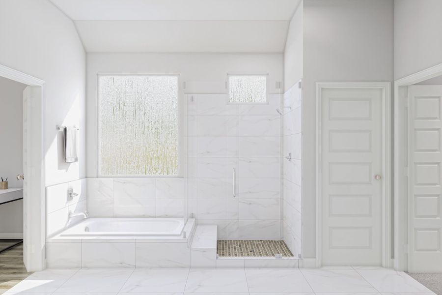 Representative furnished interior of a home built from the Starling by Tri Pointe Homes in Oakhill Reserve, Tomball (Image 13).