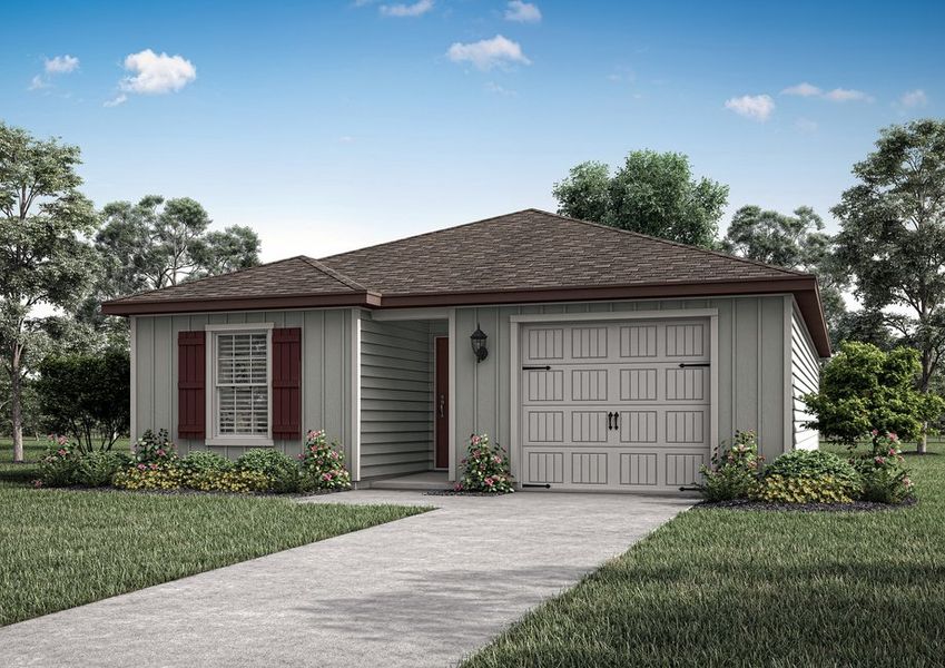 Representative exterior photo of a completed home built from the Avondale by LGI Homes in Trails West, Jacksonville, FL (Image 1). Representative exterior photo of a completed home built from the Avondale by LGI Homes in Trails West, Jacksonville, FL (Image 1).