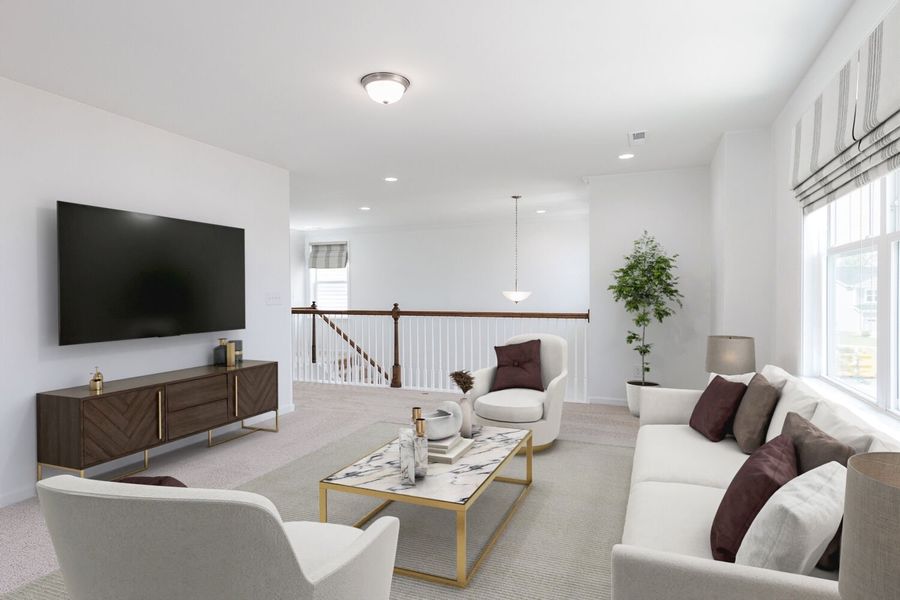 Representative furnished interior of a home built from the Palmer by Mattamy Homes in Magnolia Park, Garner (Image 7).