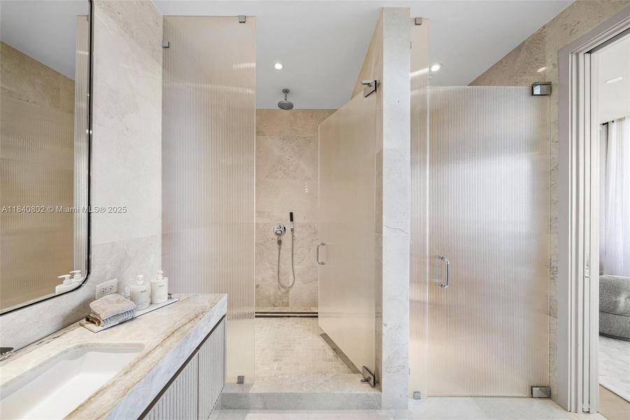 Furnished interior view inside a new home in , Miami Beach (Image 81).