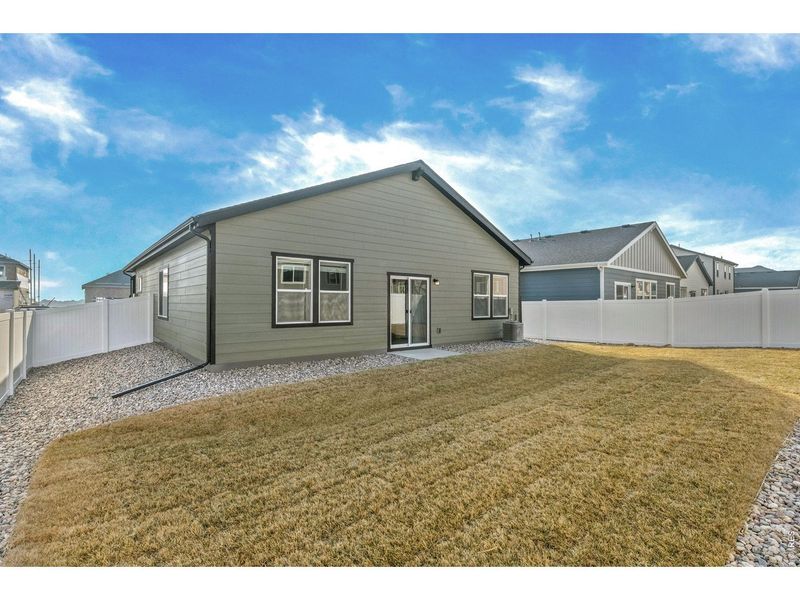 Exterior details and patio area of a home in Union Colony West, Greeley (Image 3).