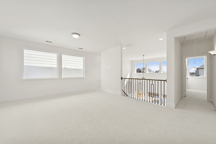Representative unfurnished interior of a home built from the Skybrook by Landon Homes in Fields - East Village, Frisco (Image 30). Representative unfurnished interior of a home built from the Skybrook by Landon Homes in Fields - East Village, Frisco (Image 30).