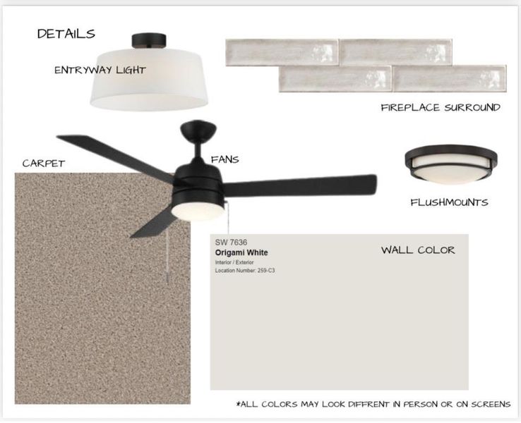 Sample of building materials used in homes in White Oak 55+, Arlington (Image 7).