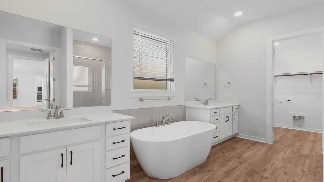 Furnished interior view inside a new home in Santa Rita Ranch, Liberty Hill (Image 9).