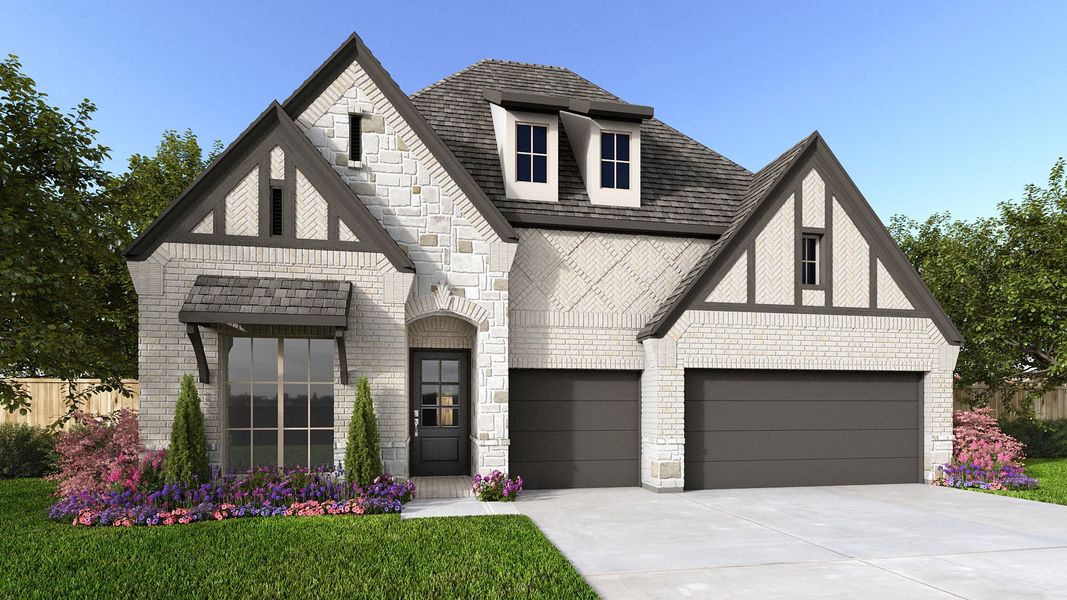 Representative exterior photo of a completed home built from the 2750C by Perry Homes in Colton 55', Todd Mission, TX (Image 6). Representative exterior photo of a completed home built from the 2750C by Perry Homes in Colton 55', Todd Mission, TX (Image 6).