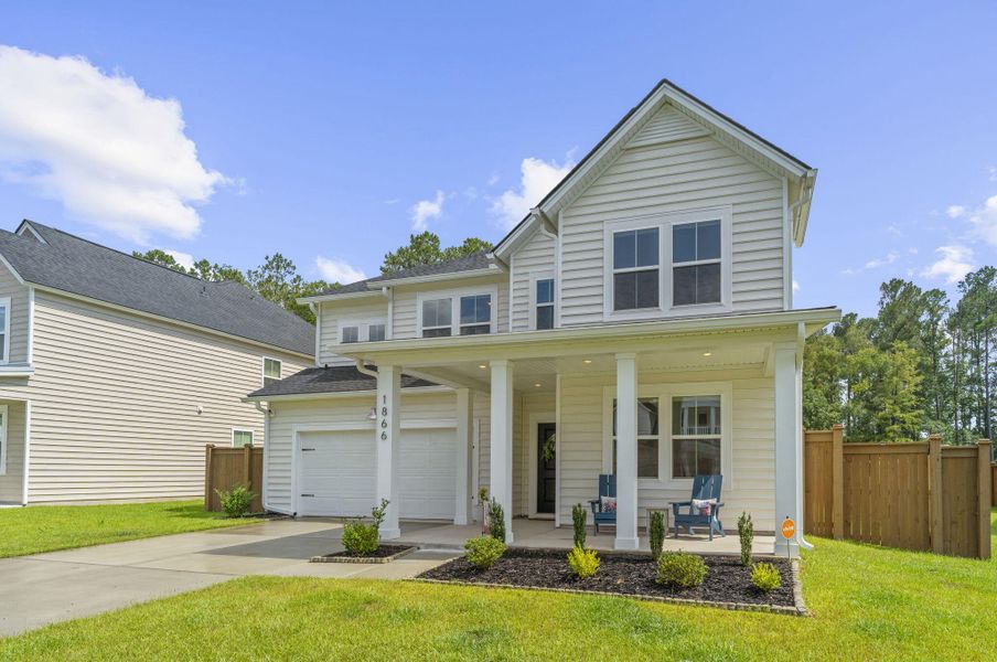 Front exterior of a new home in , Summerville, SC, highlighting curb appeal (Image 30). Front exterior of a new home in , Summerville, SC, highlighting curb appeal (Image 30).