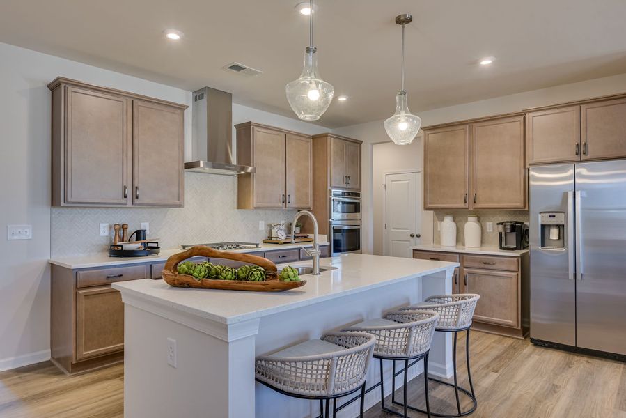 Furnished interior view inside a new home in The Beacon at Old Peachtree Single Family Homes, Lawrenceville (Image 216).