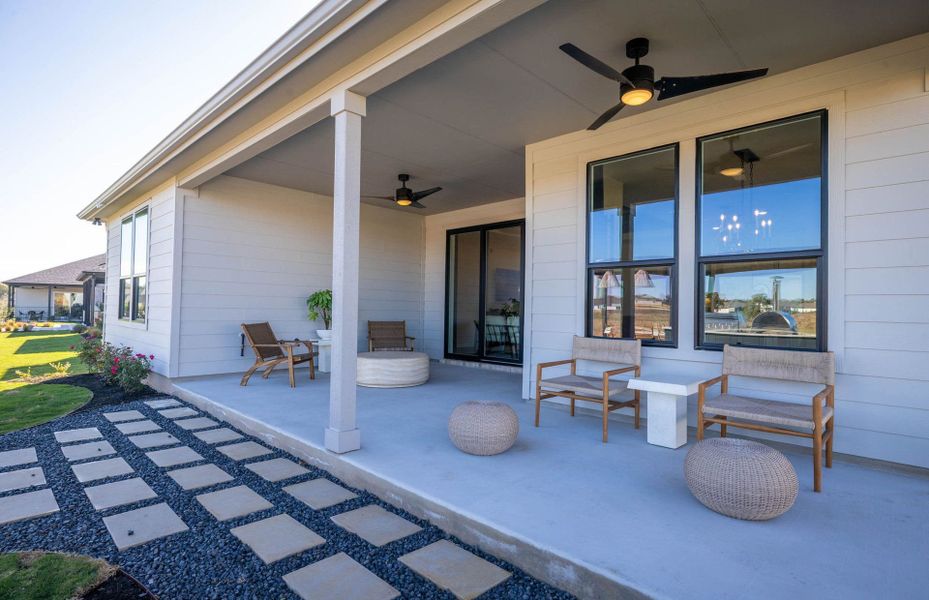 Representative exterior details of a home built from the Prestige by Del Webb in Del Webb Austin at Lost Pines, Bastrop (Image 41).