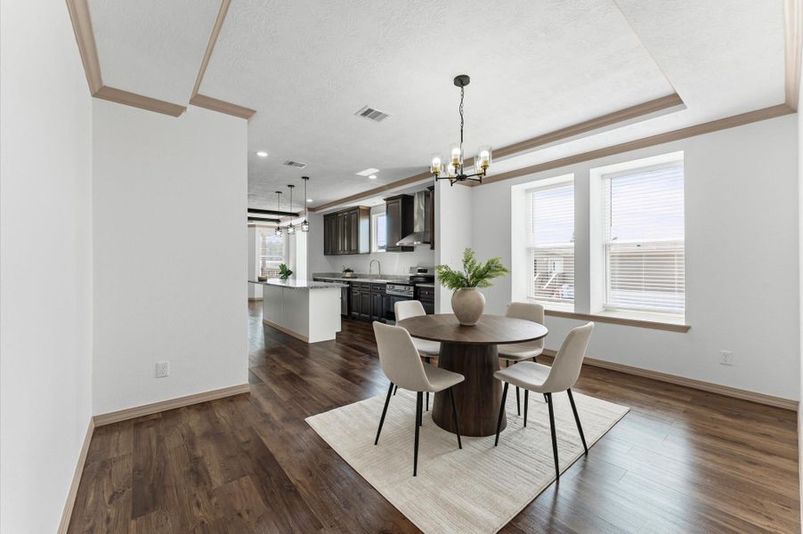 Furnished interior view inside a new home in , Huffman (Image 26).