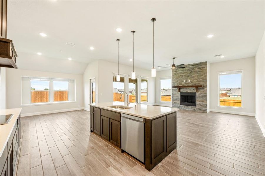 Furnished interior view inside a new home in Villages of Walnut Grove, Midlothian (Image 8). Furnished interior view inside a new home in Villages of Walnut Grove, Midlothian (Image 8).