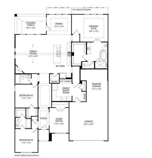 Presley Main Level Floor Plan Presley Main Level Floor Plan