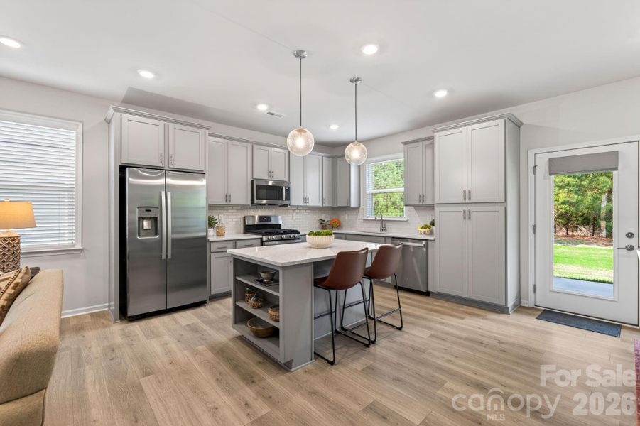 Furnished interior view inside a new home in Esplanade at Northgate, Indian Trail (Image 34).