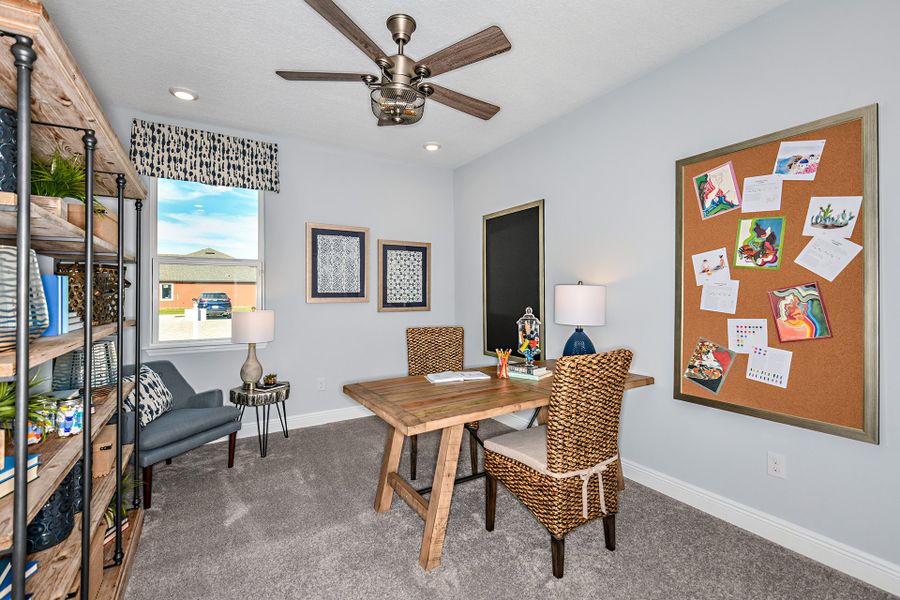 Furnished interior view inside a new home in Estates at Lake Jesup, Sanford (Image 6). Furnished interior view inside a new home in Estates at Lake Jesup, Sanford (Image 6).