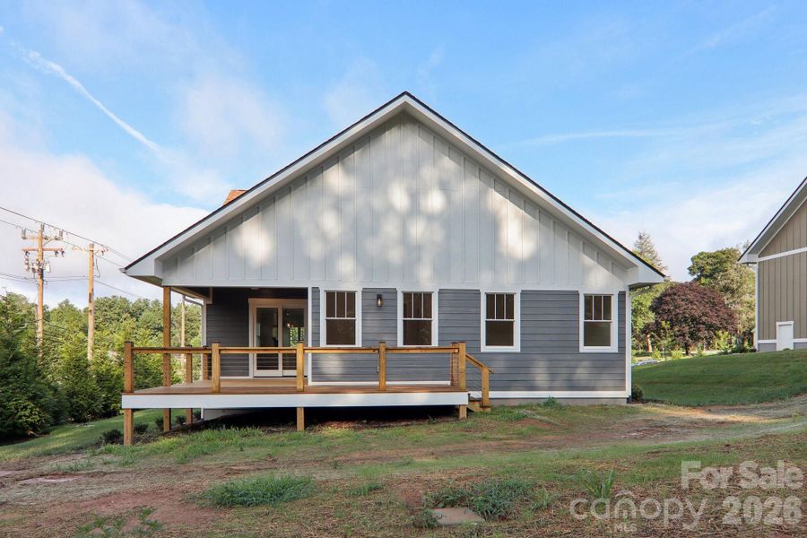 Exterior details and patio area of a home in , Hendersonville (Image 35).