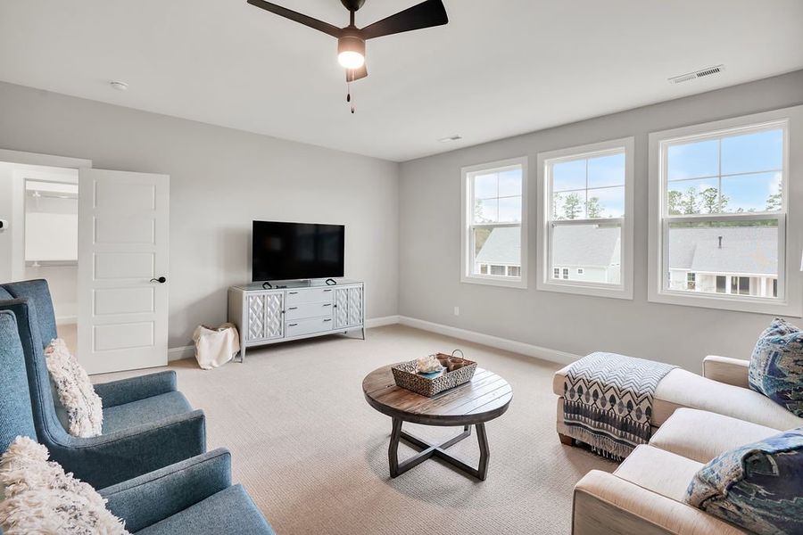 Furnished interior view inside a new home in Brunswick Forest, Leland (Image 24).
