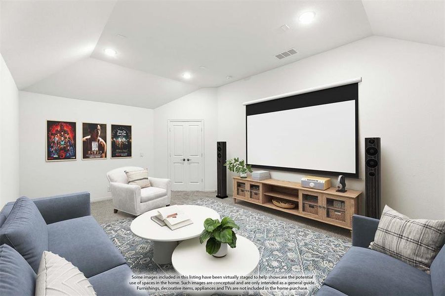 Furnished interior view inside a new home in Chaparral Park, Oak Point (Image 16).