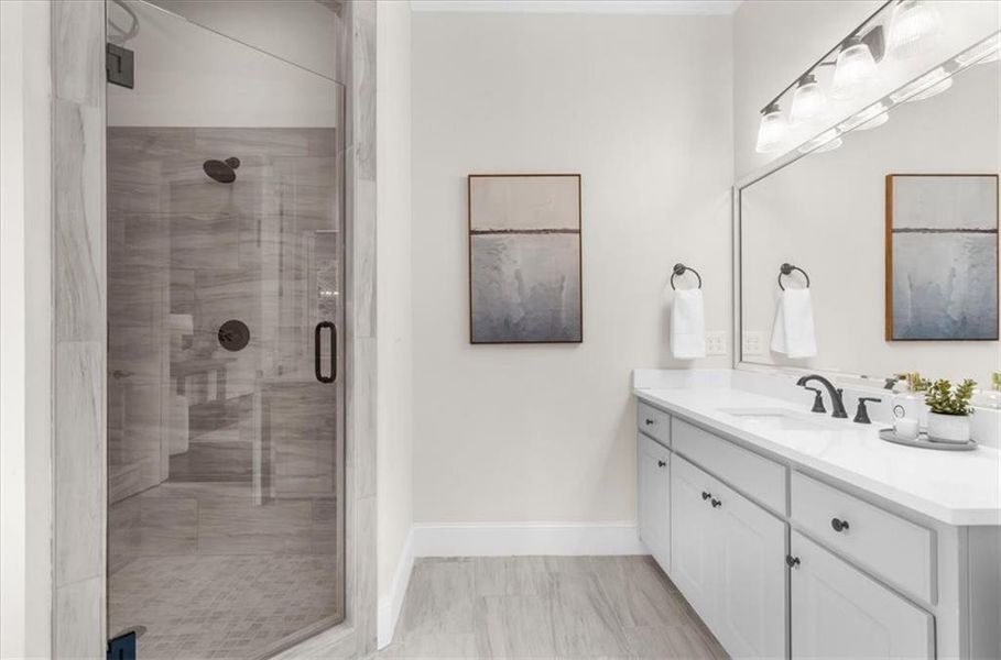 Furnished interior view inside a new home in , Canton (Image 61).