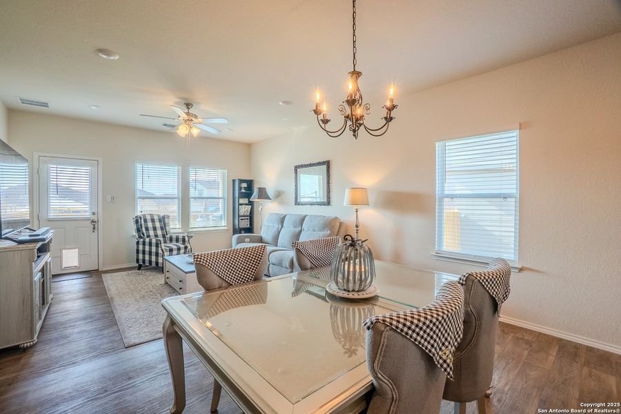 Furnished interior view inside a new home in The Links at River Bend, Floresville (Image 5).