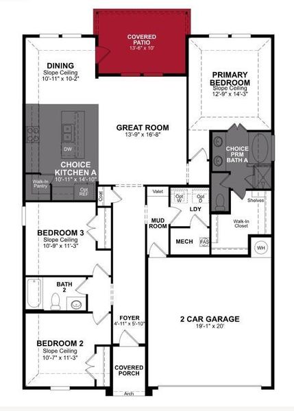 Beazer Homes Challk Hill Sierra Floorplan.