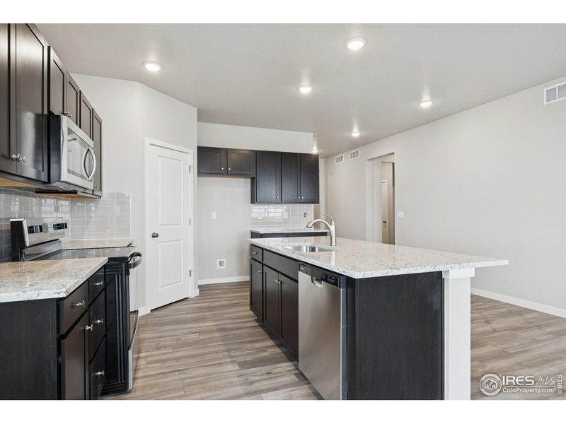 Furnished interior view inside a new home in The Overlook at Johnstown Farms, Johnstown (Image 8).