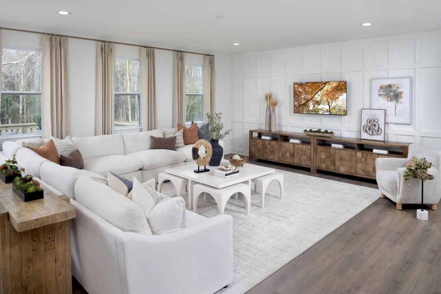 Representative furnished interior of a home built from the Appalachian by Mattamy Homes in Bloom, Fuquay Varina (Image 4).