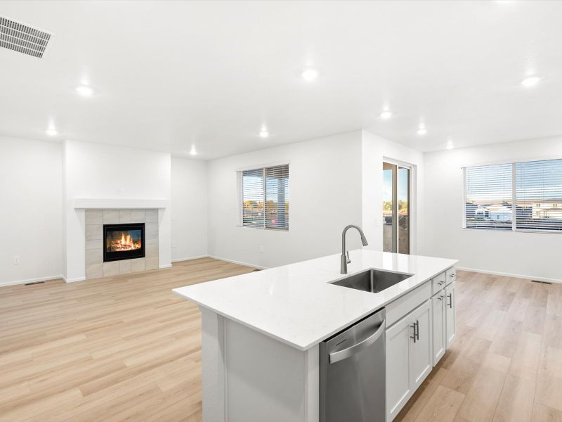 Furnished interior view inside a new home in Paint Brush Hills, Peyton (Image 4).