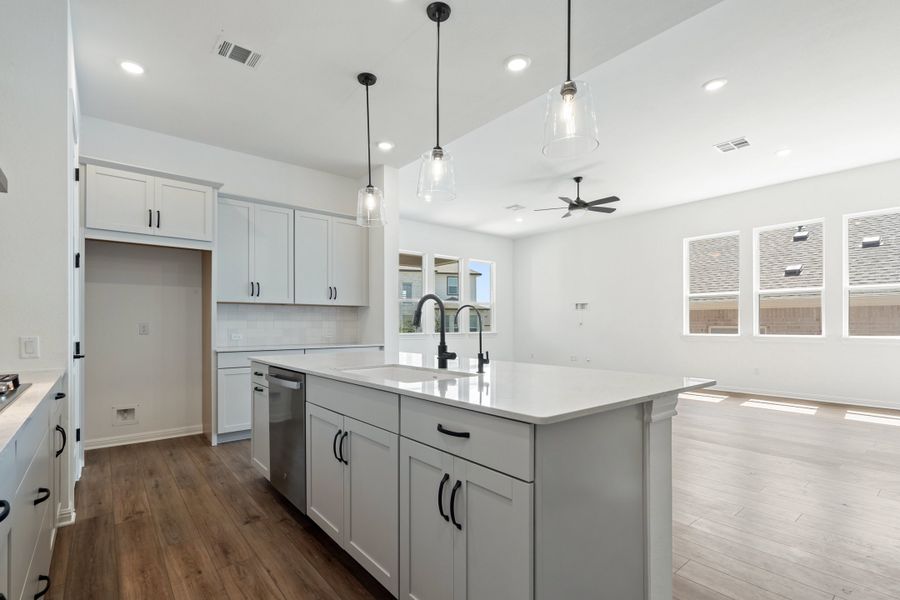Representative furnished interior of a home built from the Waterville by Ashton Woods in The Trails at Carmel, Pflugerville (Image 16).