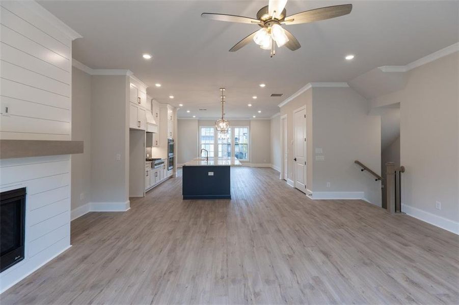 Furnished interior view inside a new home in Brackley Single Family, Cumming (Image 6).