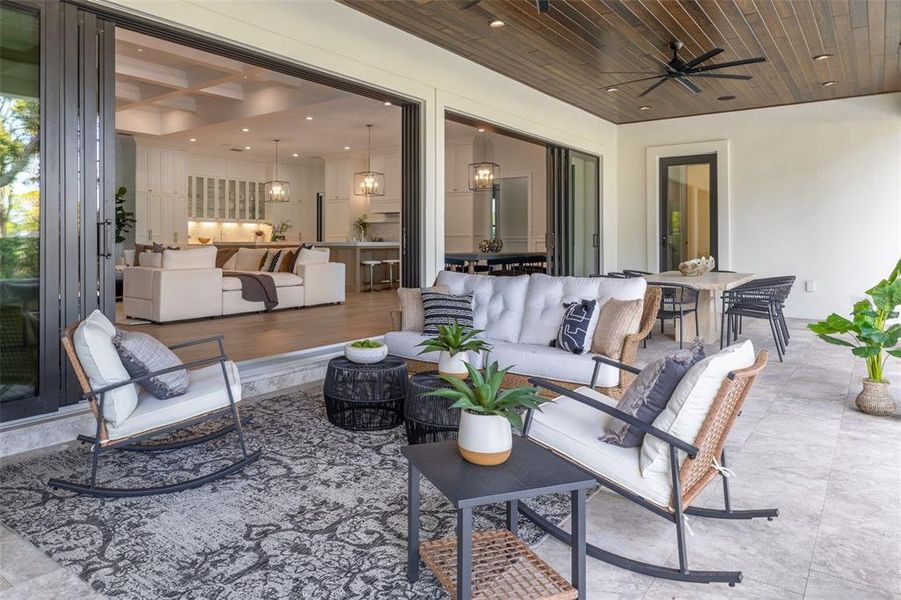 Exterior details and patio area of a home in , Belleair (Image 31).