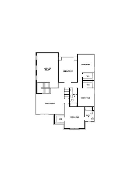 2D floor plan layout of this home in Silverthorne, Conroe, TX (Image 2). 2D floor plan layout of this home in Silverthorne, Conroe, TX (Image 2).