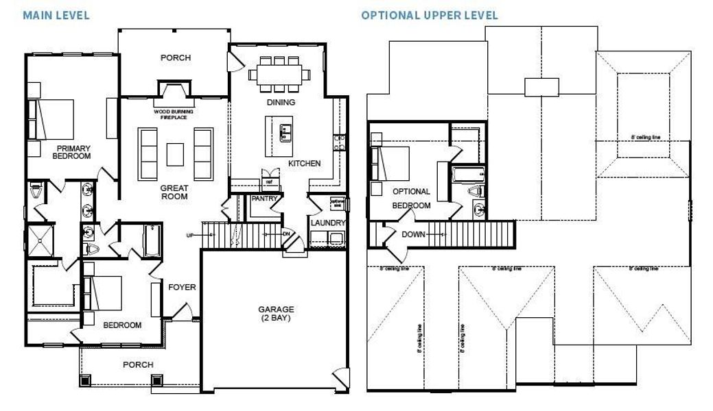 2D floor plan layout of this home in , Waleska, GA (Image 3).