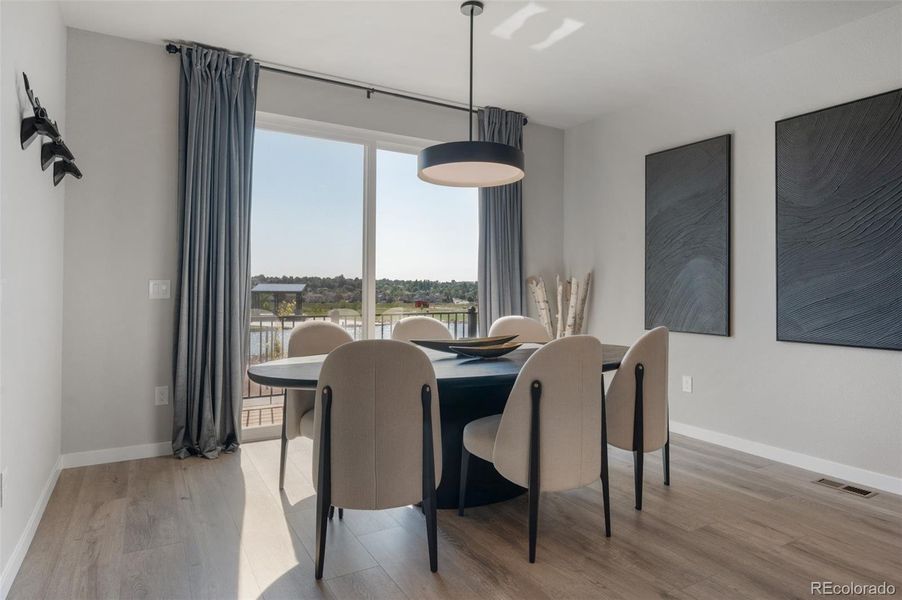 Furnished interior view inside a new home in , Colorado Springs (Image 3). Furnished interior view inside a new home in , Colorado Springs (Image 3).