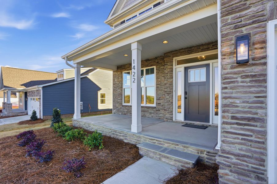 Exterior details and patio area of a home in Waterford Commons, Rock Hill (Image 3). Exterior details and patio area of a home in Waterford Commons, Rock Hill (Image 3).