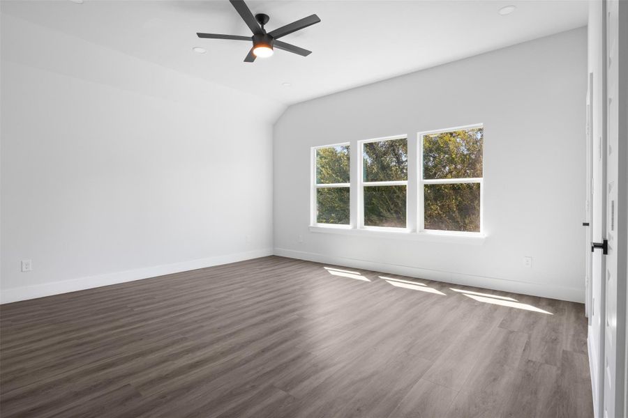 Primary bedroom on the second floor