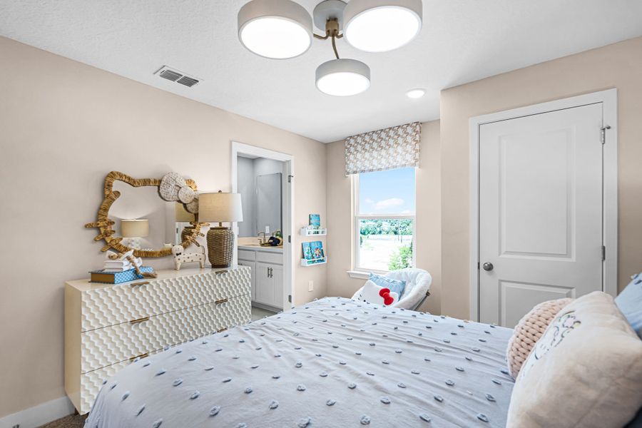 Bedroom 1 with Jack and Jill Bathroom